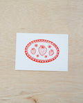 Strawberry Linocut Print
