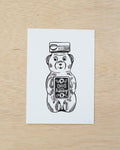 Ohio Honey Linocut Print