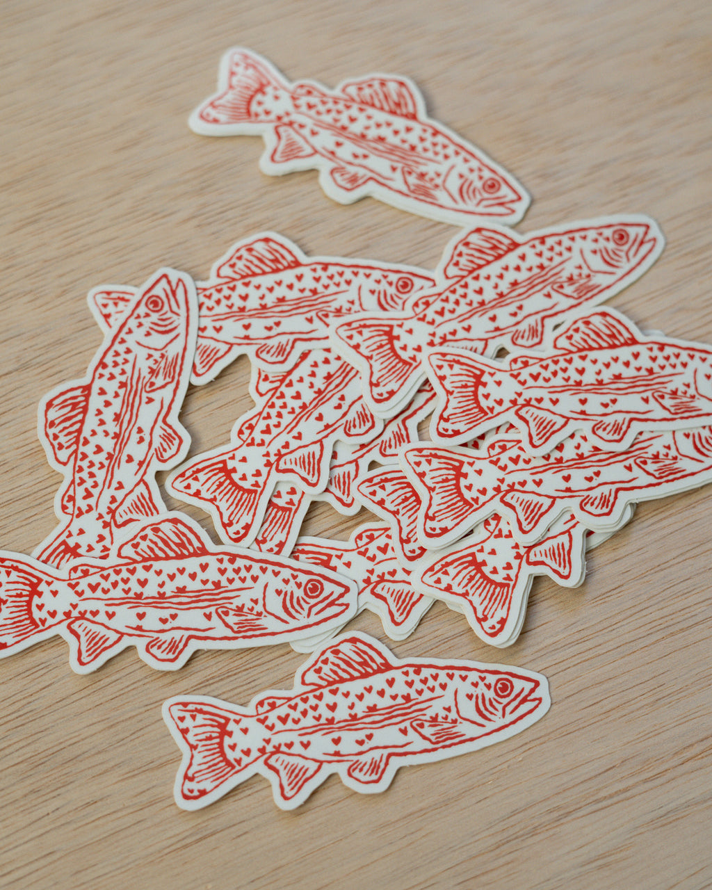 Heart Fish Sticker