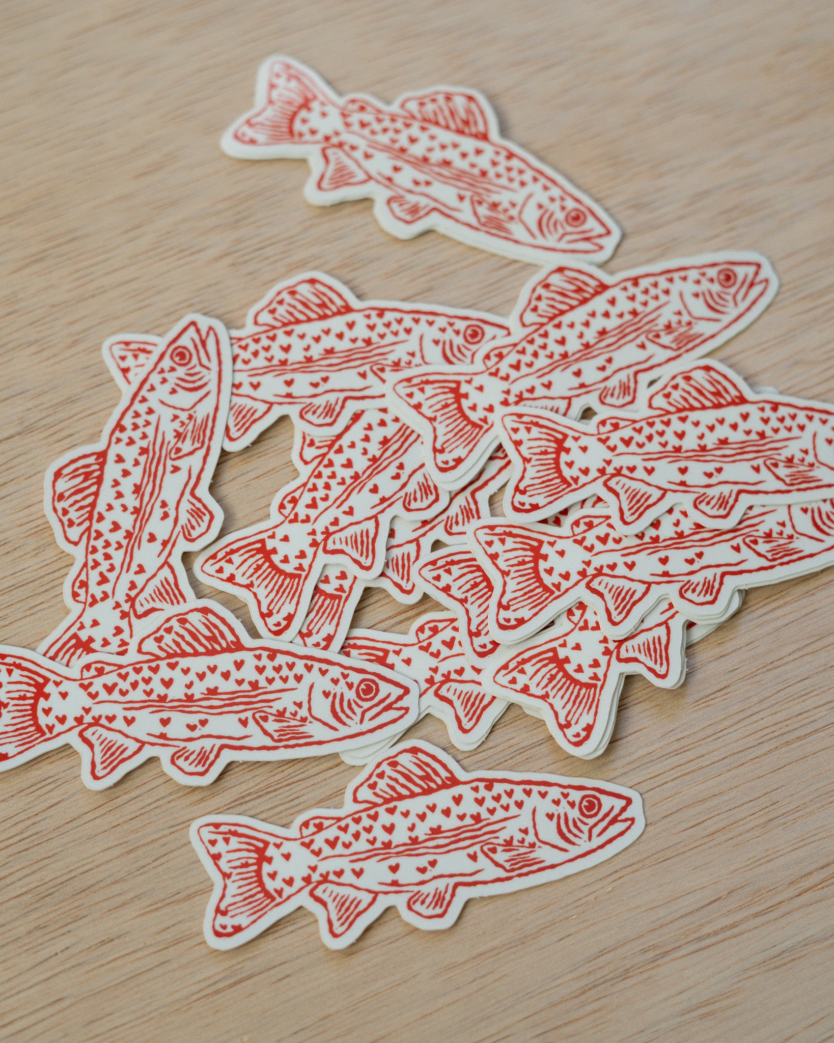 Heart Fish Sticker