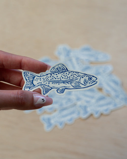 Blue Fish Sticker