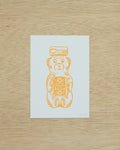 North Carolina Honey Linocut Print