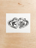 Locket Linocut Print