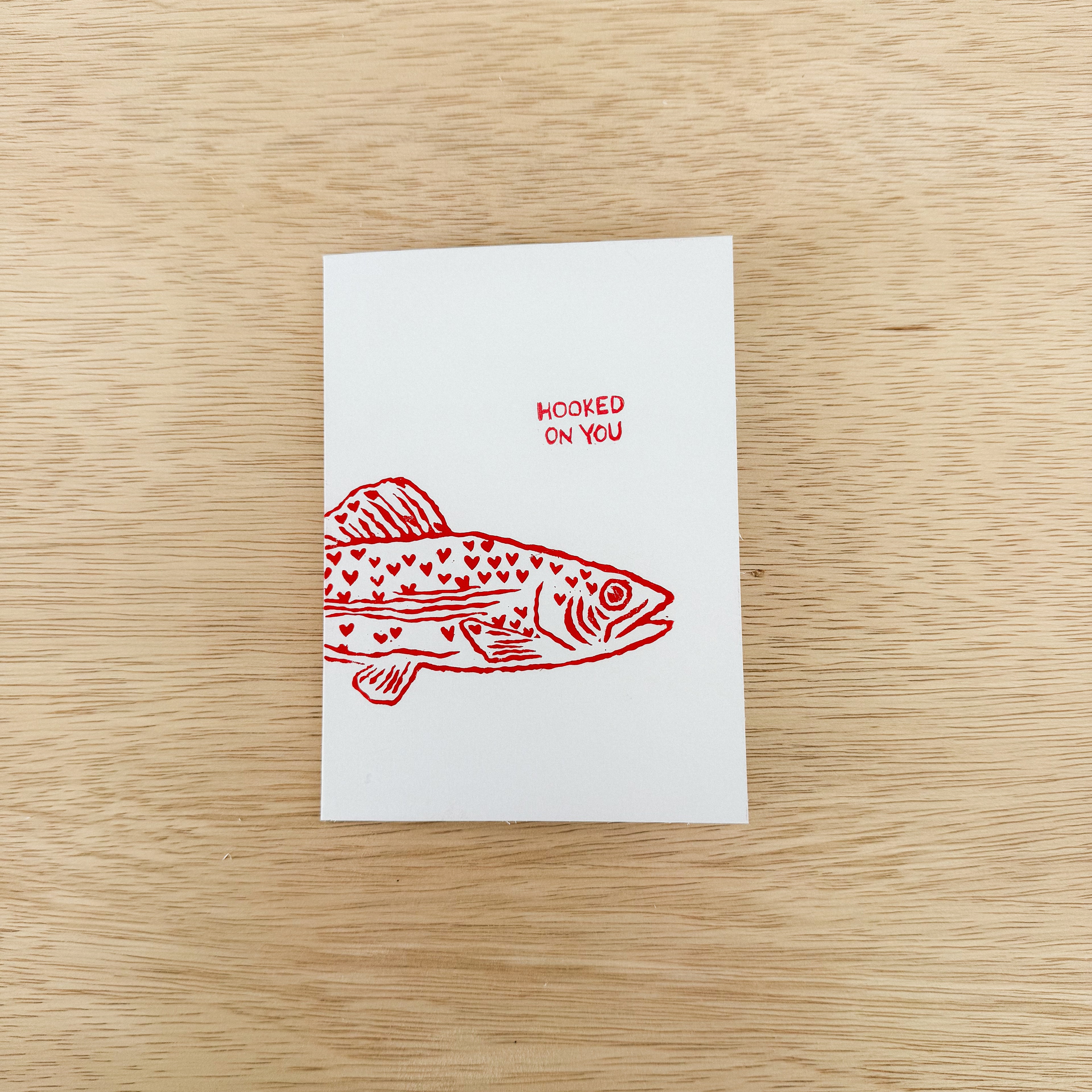 hooked On You Greeting Card