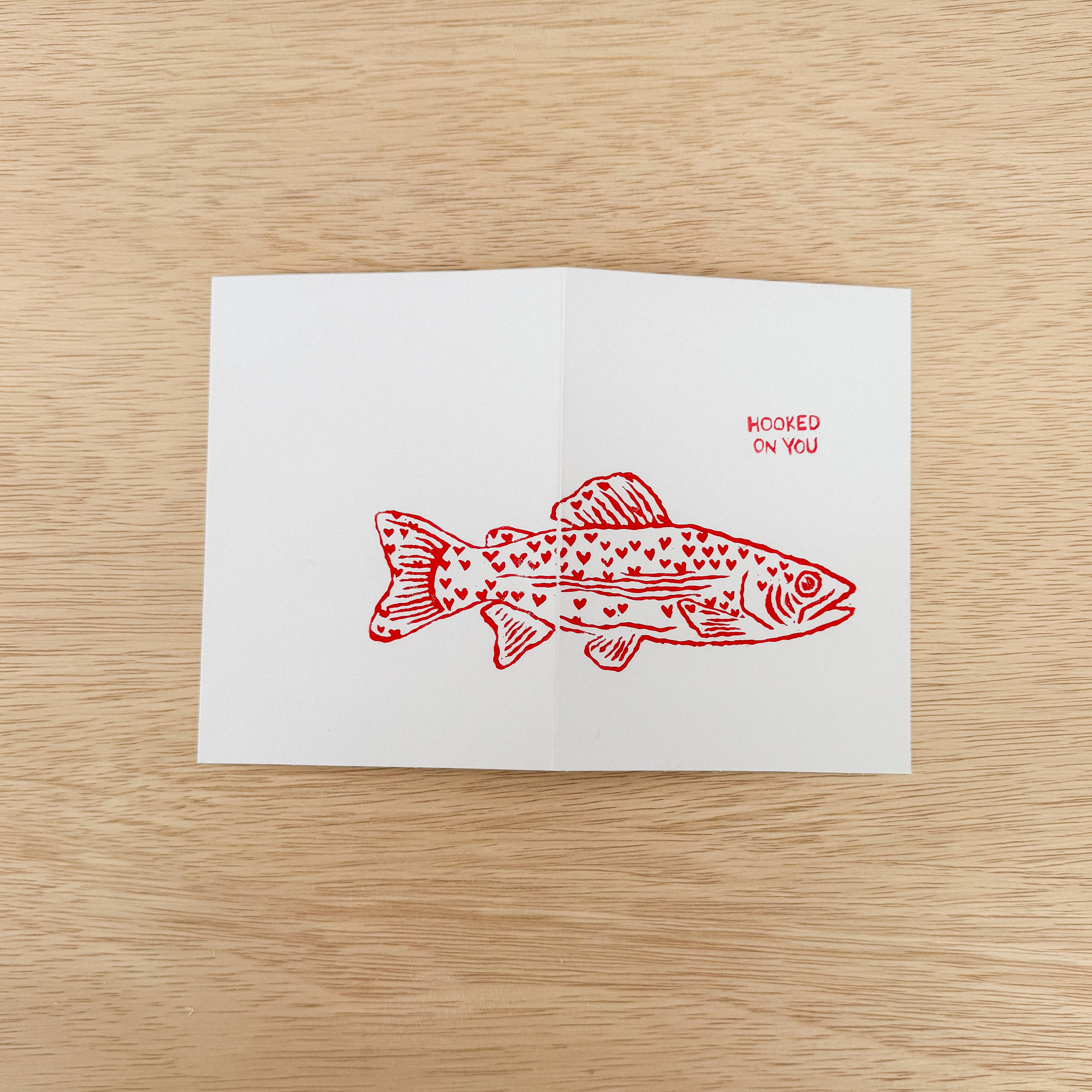 hooked On You Greeting Card