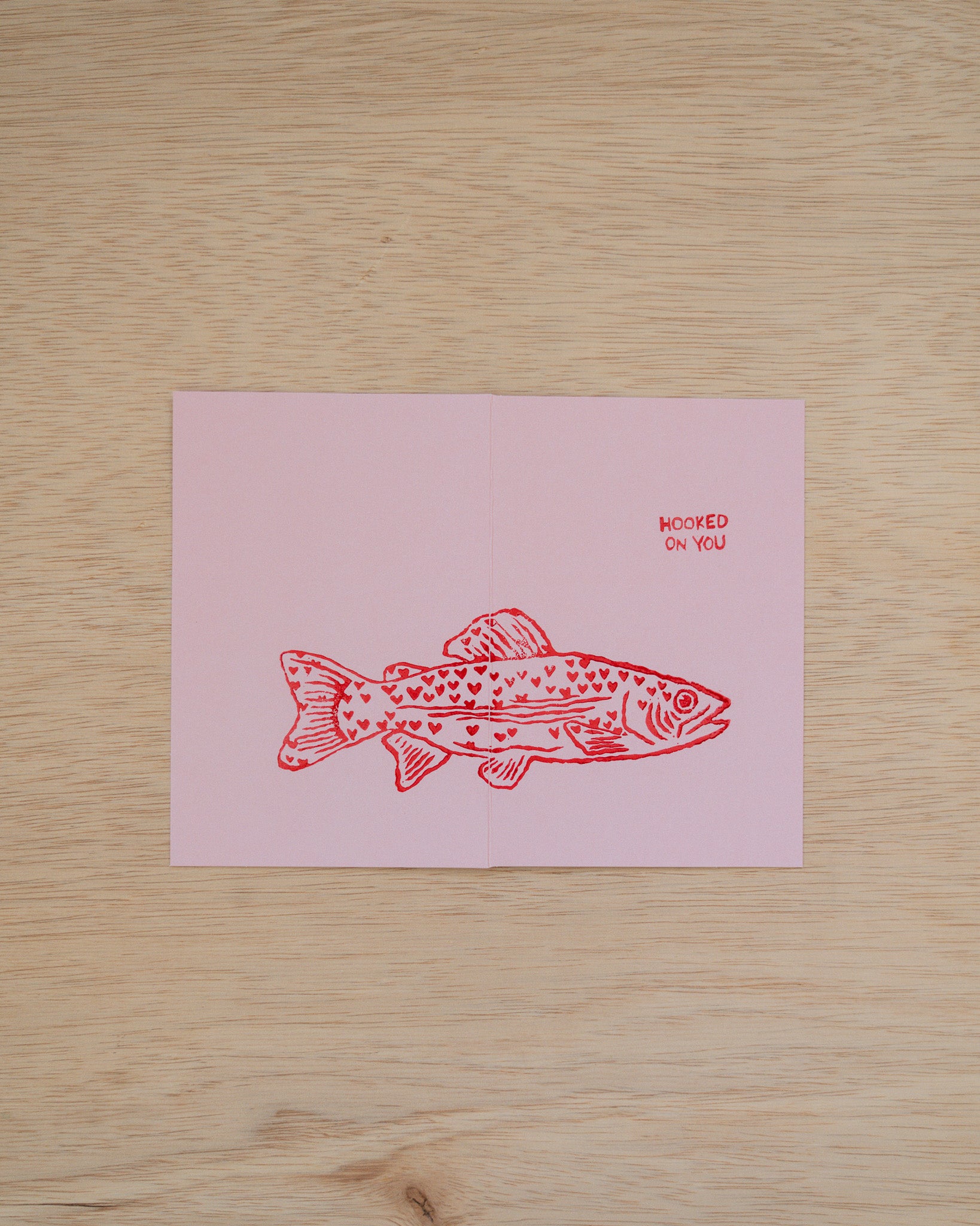 hooked On You Greeting Card