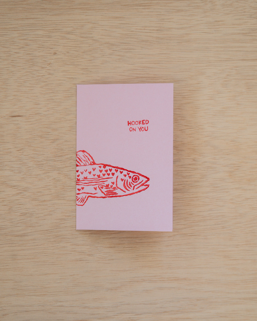 hooked On You Greeting Card