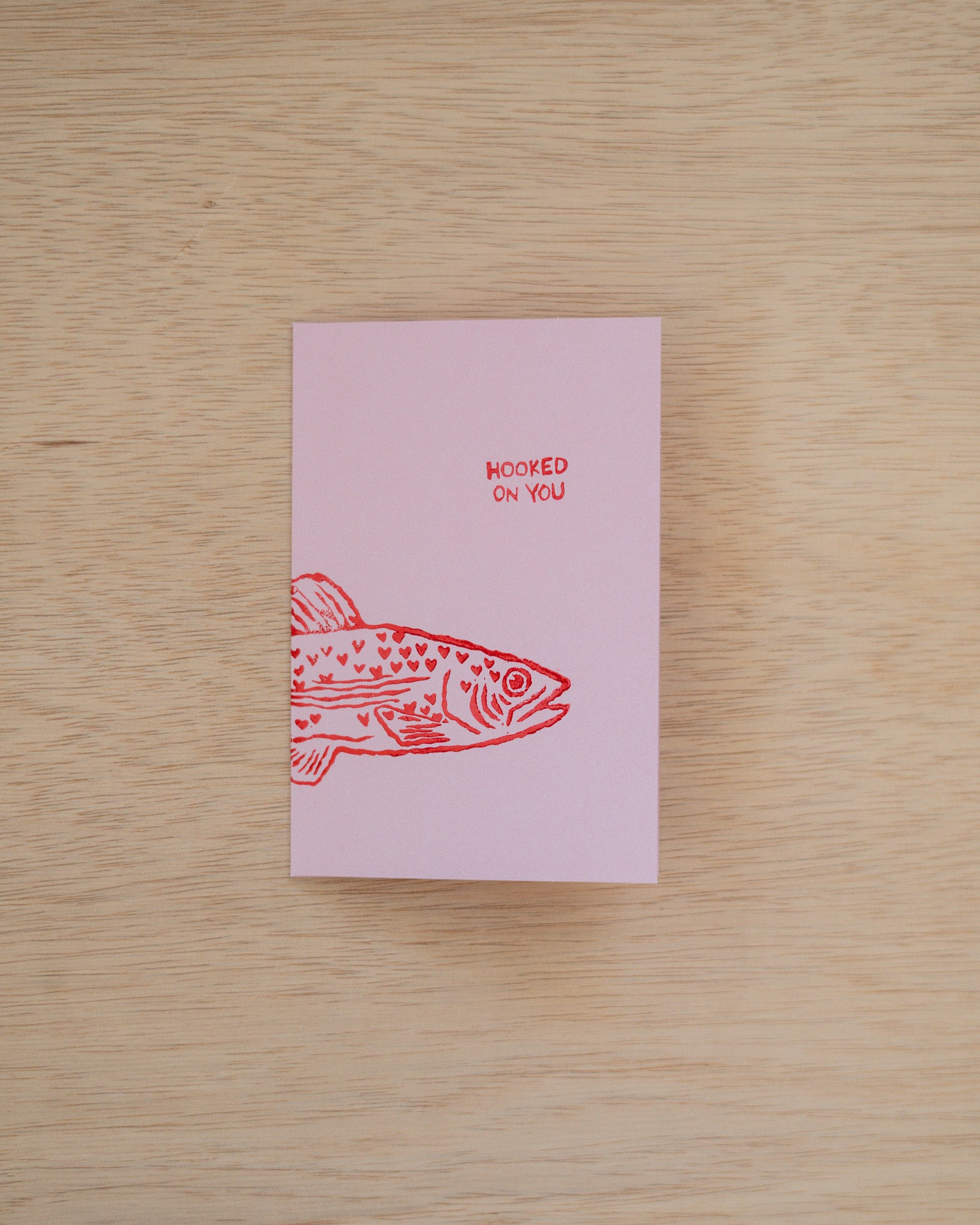hooked On You Greeting Card
